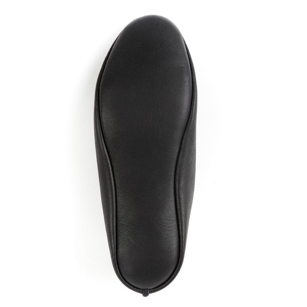 Mocassin Yata terre noir vue de dessous