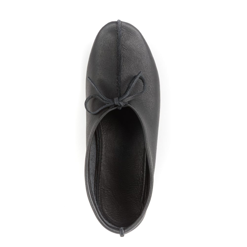 Mocassin Yata terre noir vue de dessus