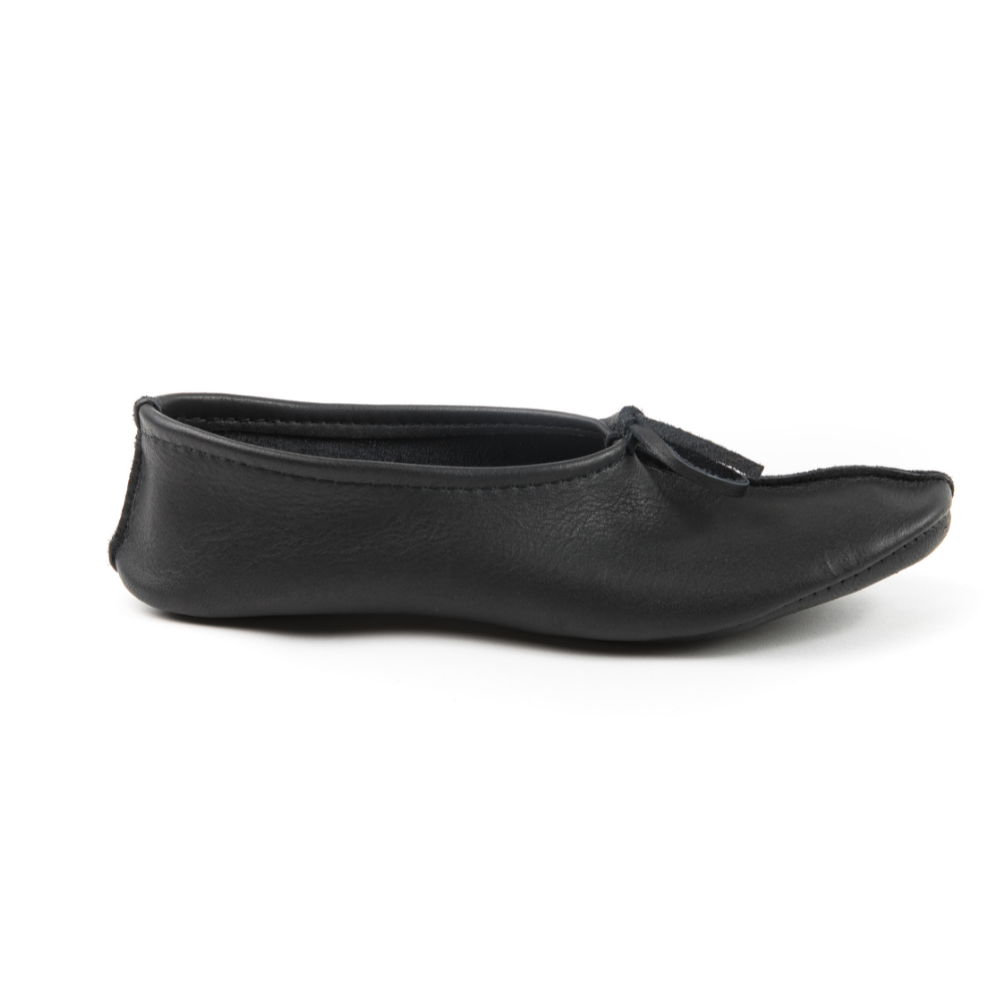 Mocassin Yata terre noir vue de côté