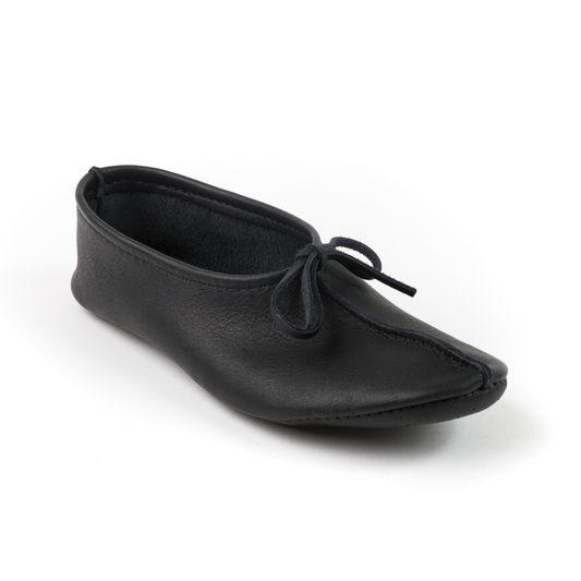 Mocassin Yata terre noir vue en angle